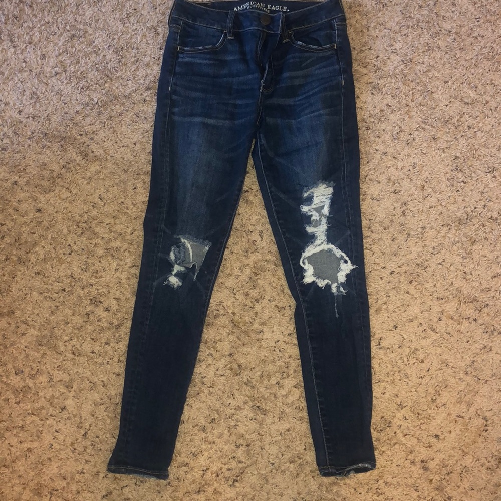 American Eagle super stretch, high rise jeans